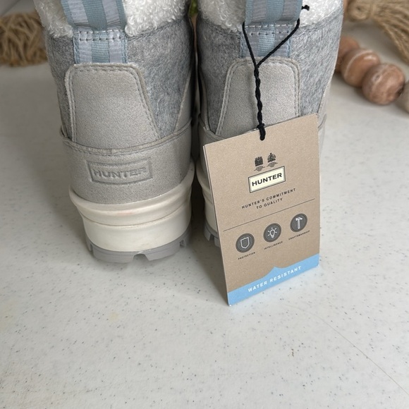 Hunter Women’s Felt Commando Boots Size 7/Euro/38 Frosted Grey - Picture 6 of 10